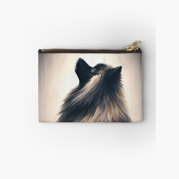 Item preview, Keeshond's Rainy Reverie - Contemplative Dog under the Rain designed and sold by Woof-n-Wear.
