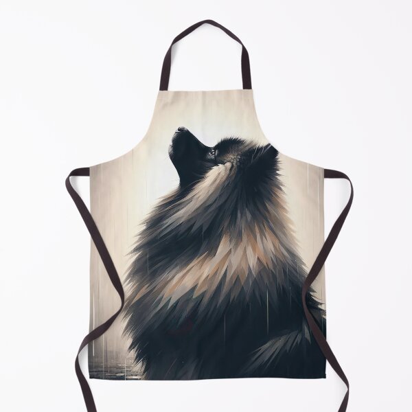 Item preview, Keeshond's Rainy Reverie - Contemplative Dog under the Rain designed and sold by Woof-n-Wear.