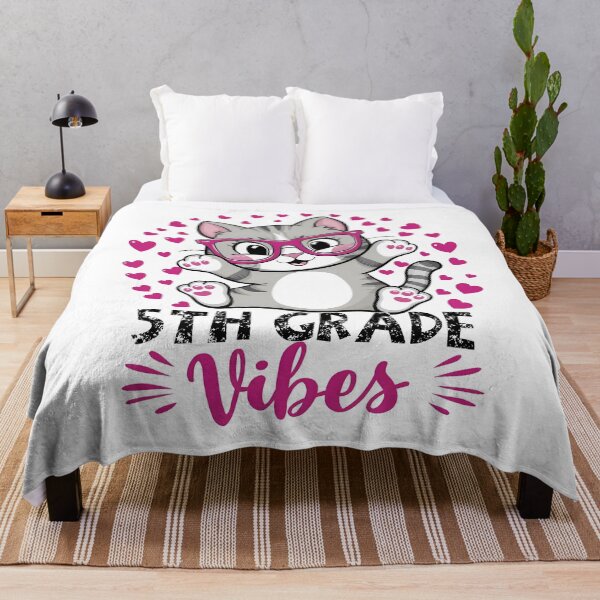 Item preview, 5Th Fifth Grade Vibes Cute Cat Student Teacher Back To School designed and sold by Smix Pixels.