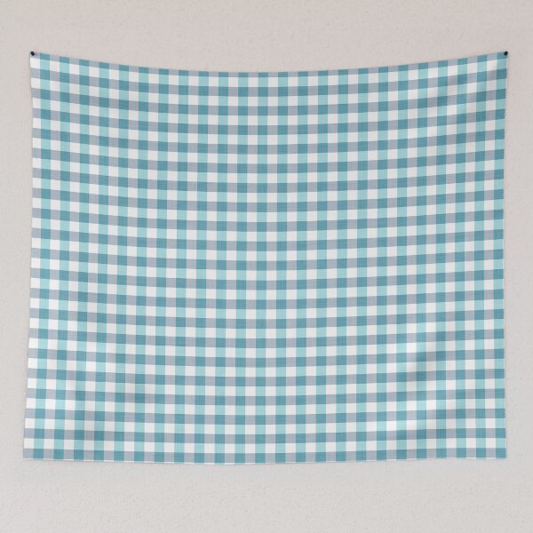Item preview, Light Blue Gingham Pattern Mini designed and sold by kalaauniverse_art_studio.