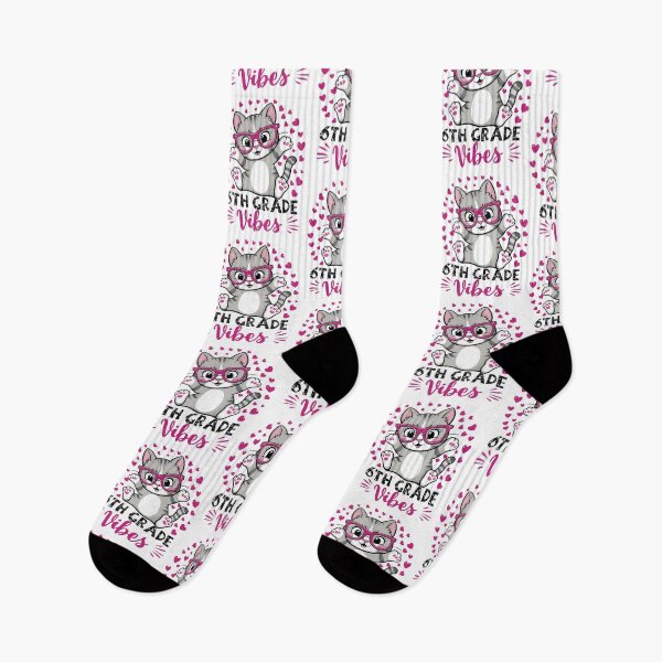 Item preview,  6Th Fifth Grade Vibes Cute Cat Student Teacher Back To School  designed and sold by Smix Pixels.