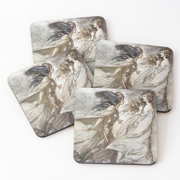 Item preview, Waltraute Confronts Brunnhilde - Seigfried and the Twilight of the Gods - Arthur Rackham designed and sold by forgottenbeauty.