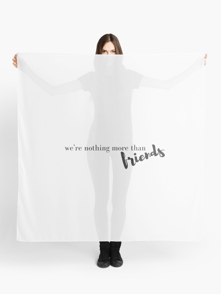 We Re Nothing More Than Friends Anne Marie Marshmello Scarf By Alltoosofia Redbubble