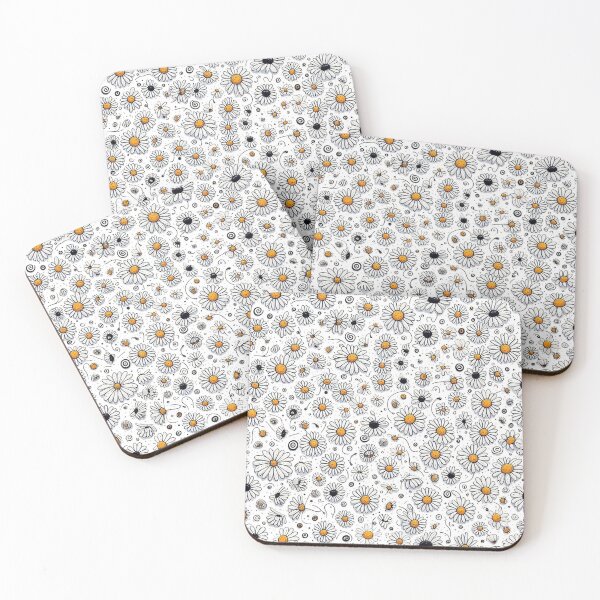 Item preview, White DaisyFlowers with small living thing  designed and sold by Nanthanon.