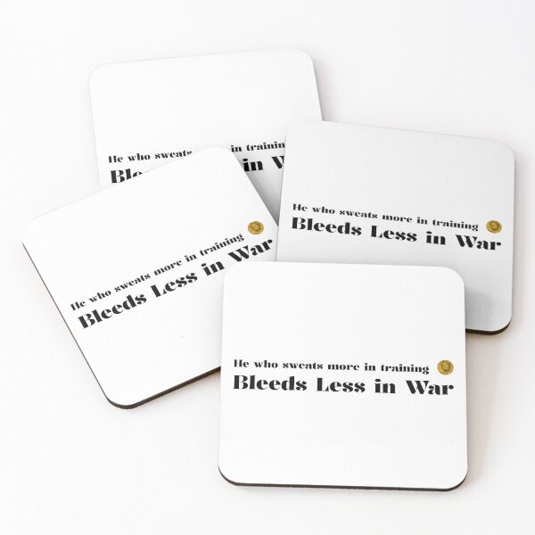 Item preview, WHO SWEATS MORE IN TRAINING, BLEEDS LESS IN WAR designed and sold by SATYREGLOBAL.