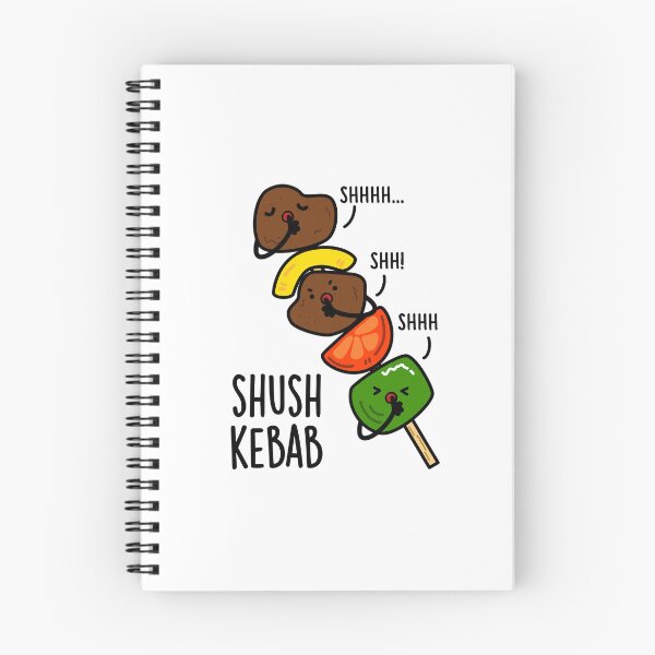 Item preview, Shush Kebab Funny Food Pun  designed and sold by punnybone.