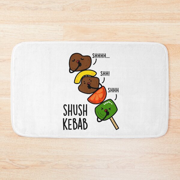 Item preview, Shush Kebab Funny Food Pun  designed and sold by punnybone.