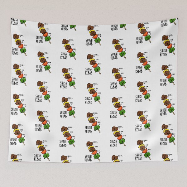 Item preview, Shush Kebab Funny Food Pun  designed and sold by punnybone.