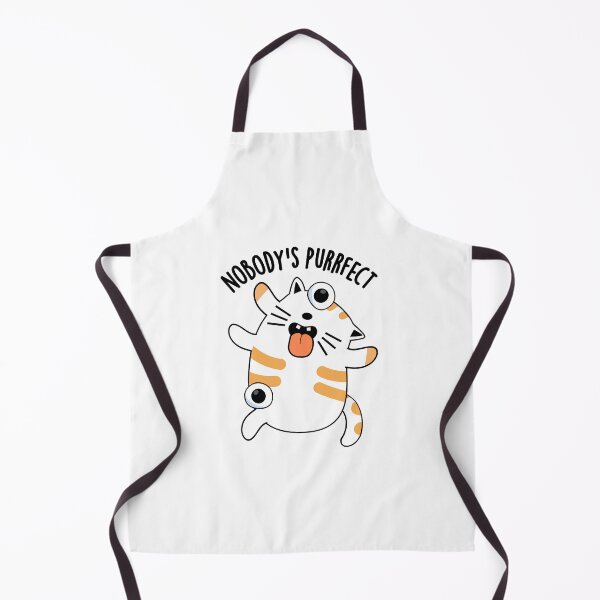 Item preview, Nobody's Purrfect Funny Cat Pun  designed and sold by punnybone.