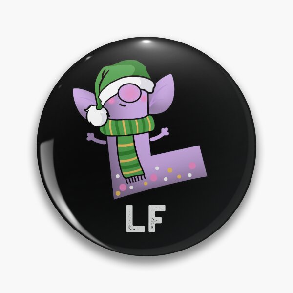 Item preview, Lf Funny Letter L Pun (Dark BG) designed and sold by punnybone.