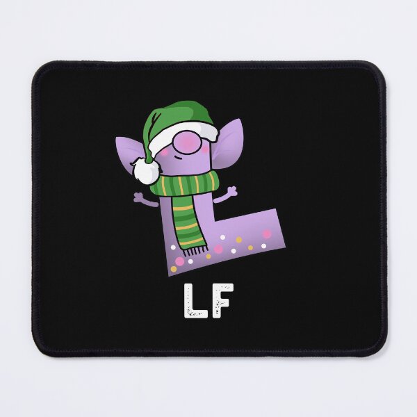 Item preview, Lf Funny Letter L Pun (Dark BG) designed and sold by punnybone.