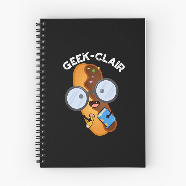 Item preview, Geek-clair Funny Eclair Pun (Dark BG) designed and sold by punnybone.