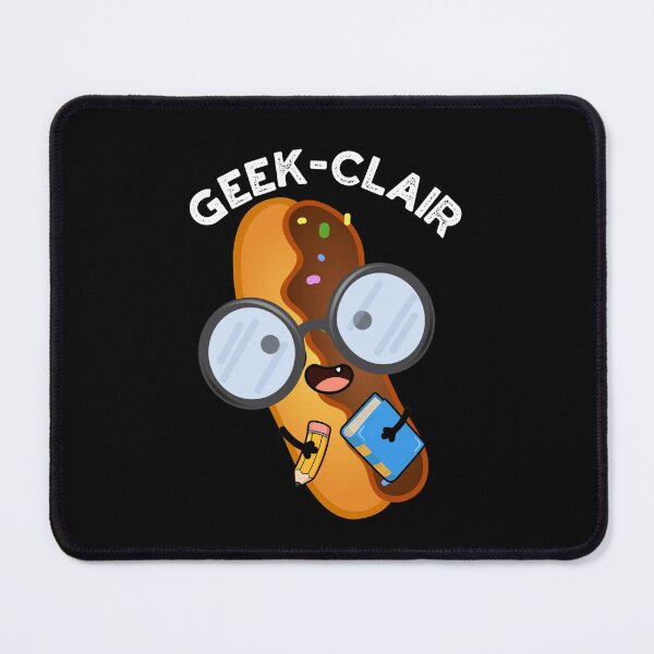 Item preview, Geek-clair Funny Eclair Pun (Dark BG) designed and sold by punnybone.