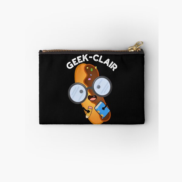 Item preview, Geek-clair Funny Eclair Pun (Dark BG) designed and sold by punnybone.