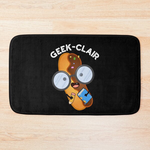 Item preview, Geek-clair Funny Eclair Pun (Dark BG) designed and sold by punnybone.