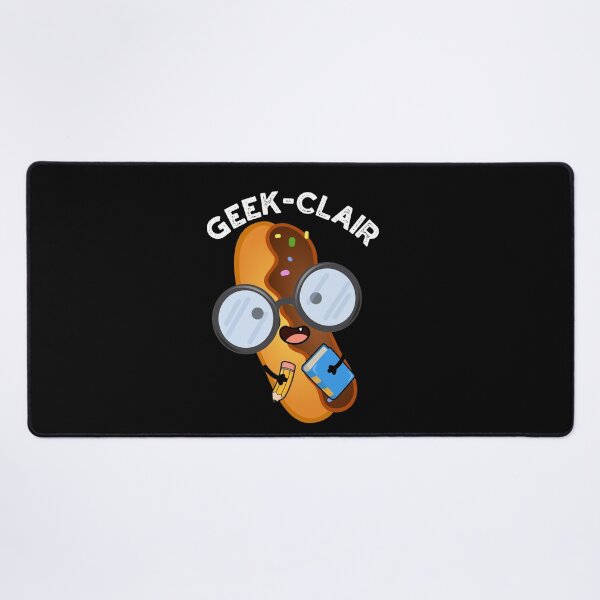 Item preview, Geek-clair Funny Eclair Pun (Dark BG) designed and sold by punnybone.