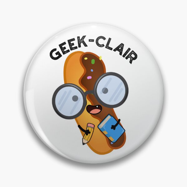Item preview, Geek-clair Funny Eclair Pun  designed and sold by punnybone.