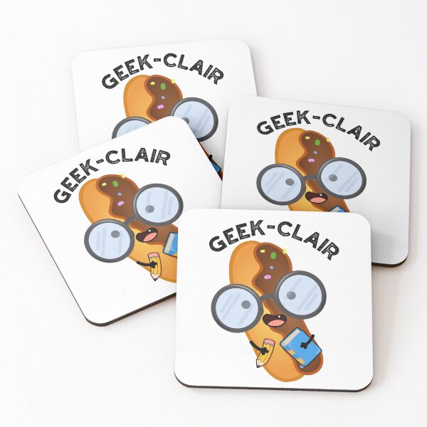 Item preview, Geek-clair Funny Eclair Pun  designed and sold by punnybone.