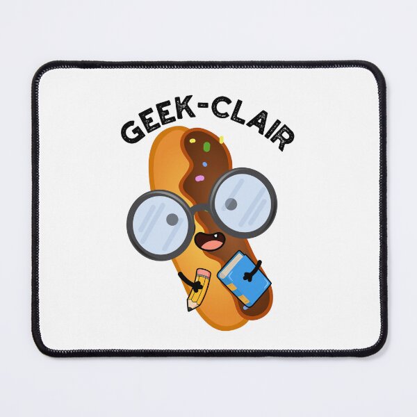 Item preview, Geek-clair Funny Eclair Pun  designed and sold by punnybone.