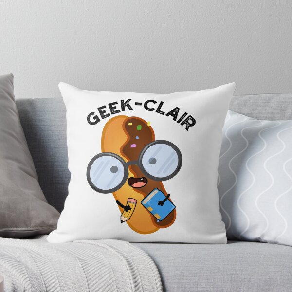 Item preview, Geek-clair Funny Eclair Pun  designed and sold by punnybone.