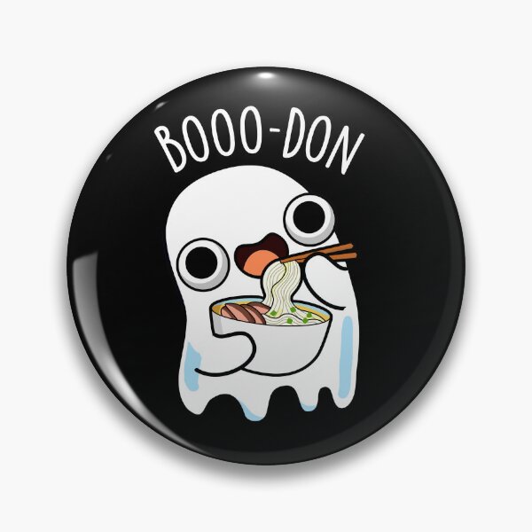 Item preview, Boo-don Funny Ghost Udon Pun (Dark BG) designed and sold by punnybone.