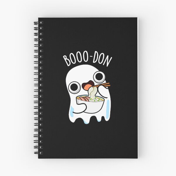 Item preview, Boo-don Funny Ghost Udon Pun (Dark BG) designed and sold by punnybone.