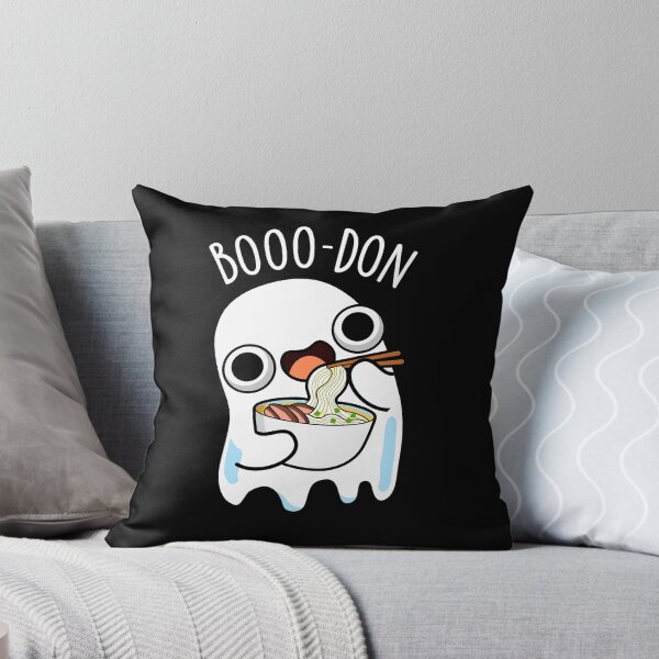 Item preview, Boo-don Funny Ghost Udon Pun (Dark BG) designed and sold by punnybone.