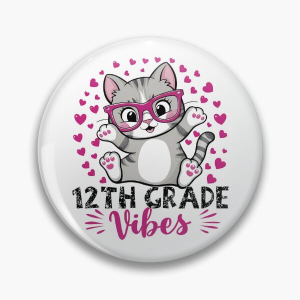 Item preview, 12Th Fifth Grade Vibes Cute Cat Student Teacher Back To School  designed and sold by Smix Pixels.