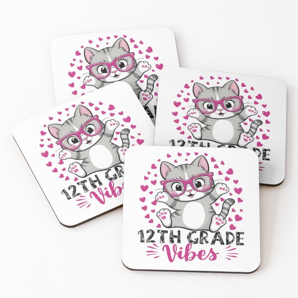 Item preview, 12Th Fifth Grade Vibes Cute Cat Student Teacher Back To School  designed and sold by Smix Pixels.