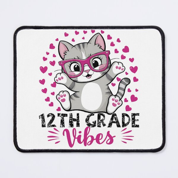 Item preview, 12Th Fifth Grade Vibes Cute Cat Student Teacher Back To School designed and sold by Smix Pixels.