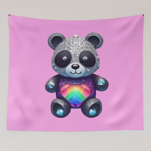 Item preview, Colourful Mosaic Rainbow Panda designed and sold by pUNKnown.