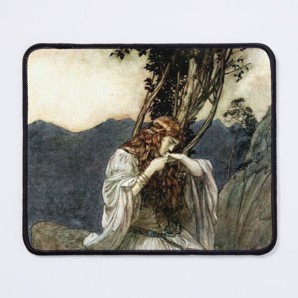 Item preview, Brünnhilde Kisses the Ring - Arthur Rackham - Ring of the Nibelung designed and sold by forgottenbeauty.