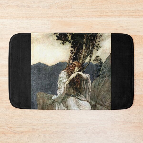Item preview, Brünnhilde Kisses the Ring - Arthur Rackham - Ring of the Nibelung designed and sold by forgottenbeauty.
