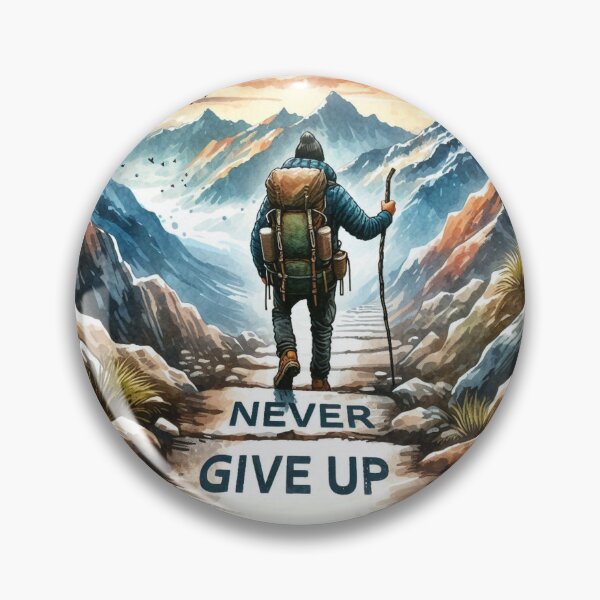 Item preview, Never give up designed and sold by EstampaStudio.
