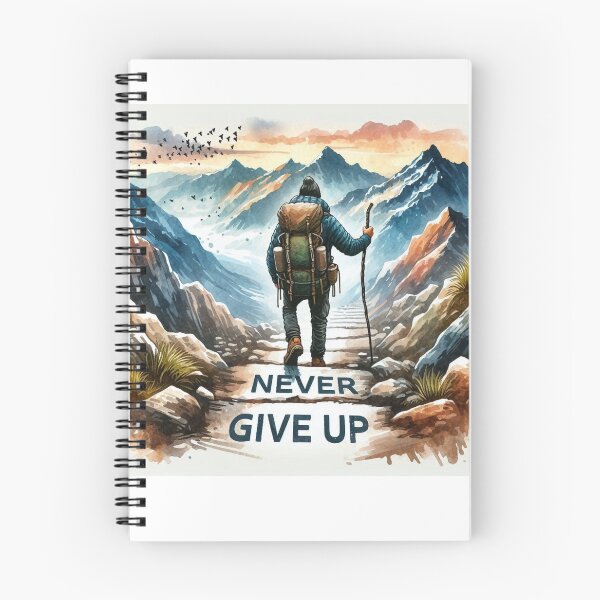 Item preview, Never give up designed and sold by EstampaStudio.