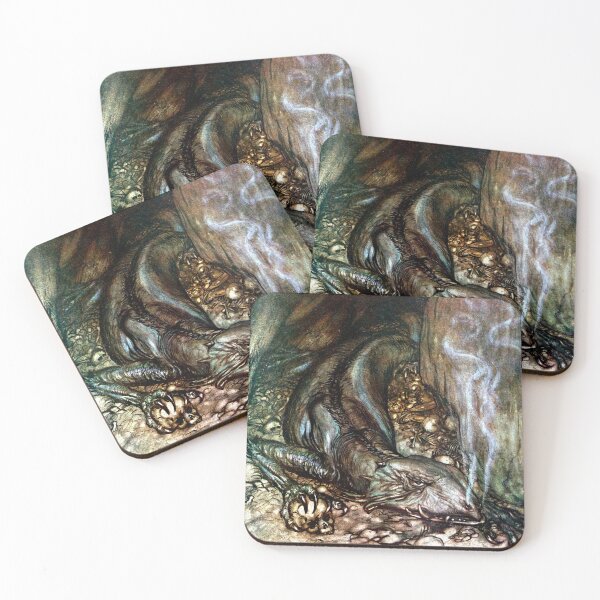 Item preview, Fafnir the Dragon - Arthur Rackham - Siegfried and the Twilight of the Gods designed and sold by forgottenbeauty.