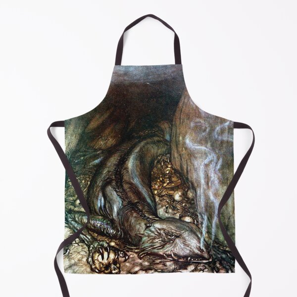 Item preview, Fafnir the Dragon - Arthur Rackham - Siegfried and the Twilight of the Gods designed and sold by forgottenbeauty.