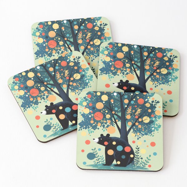Item preview, Vibrant Trees Cute Bear designed and sold by NosandEdgy.