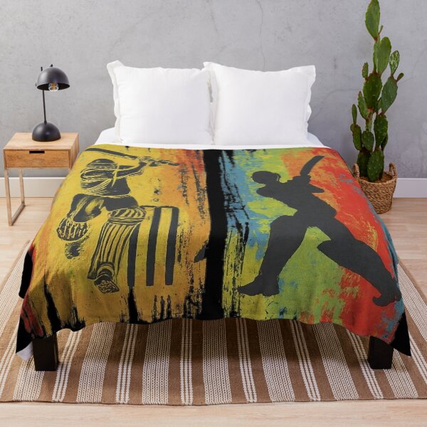 Item preview, Cricket Batsman and Bowler Urban Art designed and sold by SportsT-Shirts.