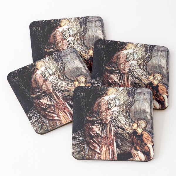 Item preview, Siegmund and Sieglinde - Rhinegold and the Valkyries - Arthur Rackham designed and sold by forgottenbeauty.