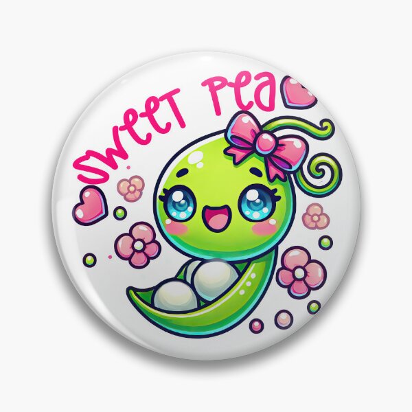 Item preview, Kawaii Sweet Pea Cute Happy Pink Hearts Adorable designed and sold by KawaiiCherryPie.