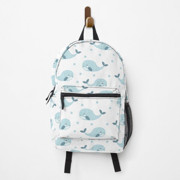 Item preview, Blue Baby Whales With Polka Dots designed and sold by NesaArtSpace.