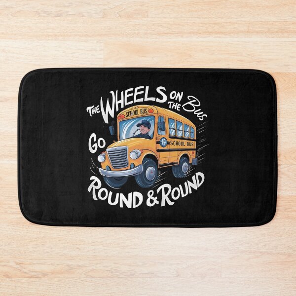 Item preview, the wheels on the Bus Go Round And Round ? Student Back To School  designed and sold by Smix Pixels.