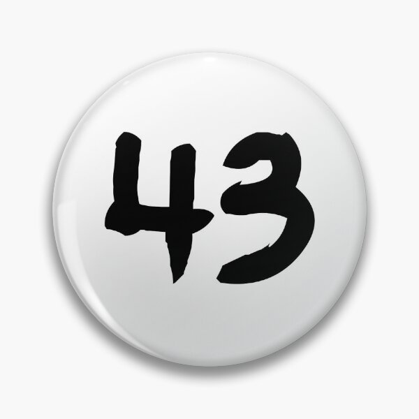 Item preview, 43, forty-three, black, ninja designed and sold by Numbers-Art.