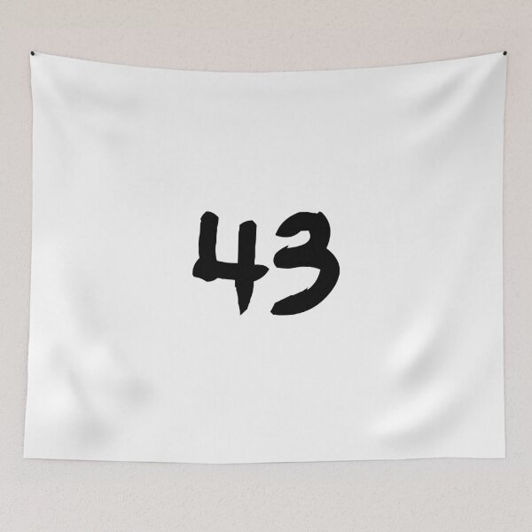 Item preview, 43, forty-three, black, ninja designed and sold by Numbers-Art.