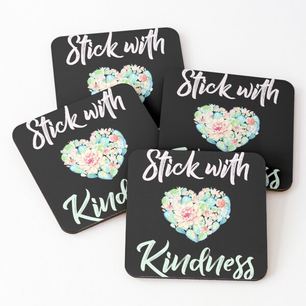 Item preview, Stick With Kindness Cute Cactus Lover Succulent Lover Gift design designed and sold by farhanhafeez.