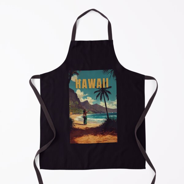 Item preview, Hawaii retro poster vacation relax gif designed and sold by La Loca.