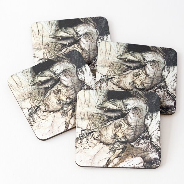 Item preview, Sigurd Kills the Dragon - Arthur Rackham designed and sold by forgottenbeauty.