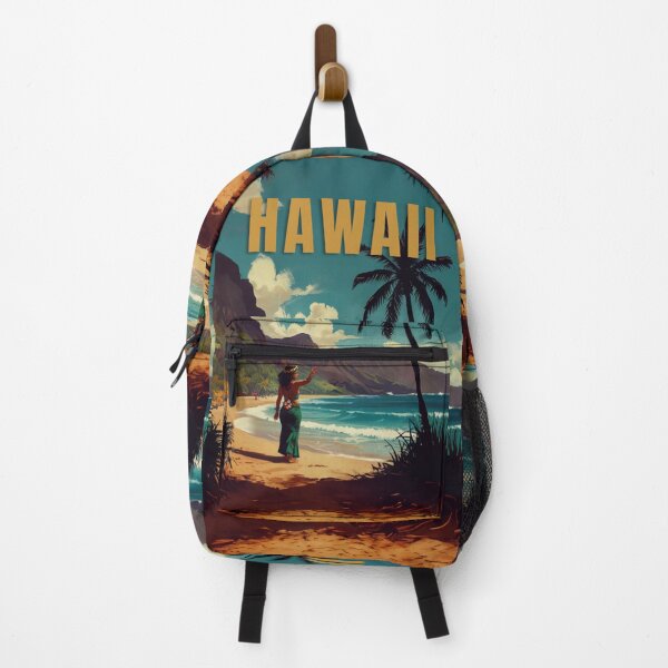 Item preview, Hawaii retro poster vacation relax gif designed and sold by La Loca.
