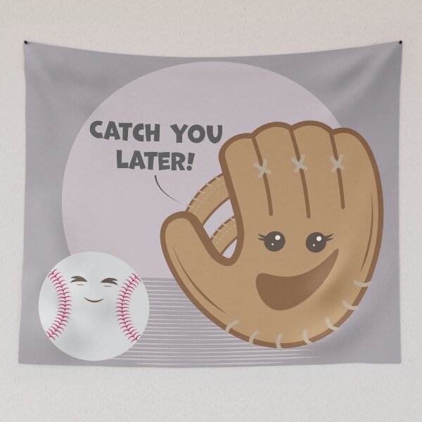 Item preview, Baseball Catch Kawaii designed and sold by iamKaye.